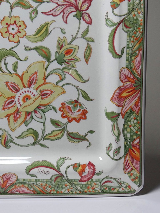 Image 1 of Set di 4 piatti/vassoi Tiffany Boutique, in ceramica italiana vintage.