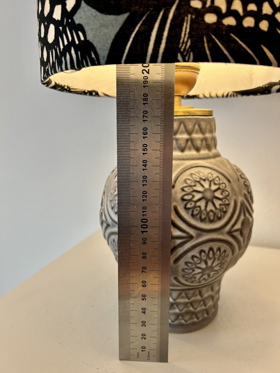 Image 1 of Upcycled table lamp on an MCM vase - wireless, suitable for balconies