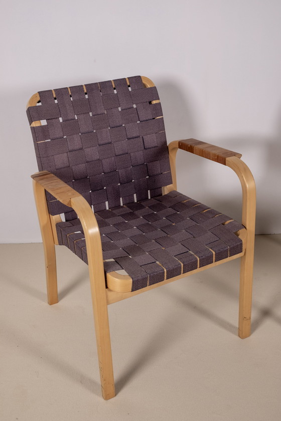 Image 1 of 2X Alvar Aalto Modell 45 Sessel, 1970S Artek Finnland