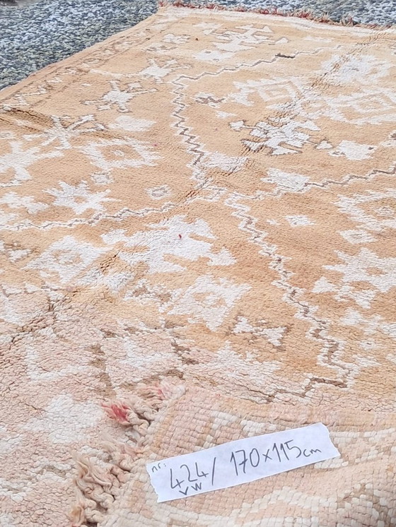 Image 1 of Hand-knotted Berber wool rug 170x115cm