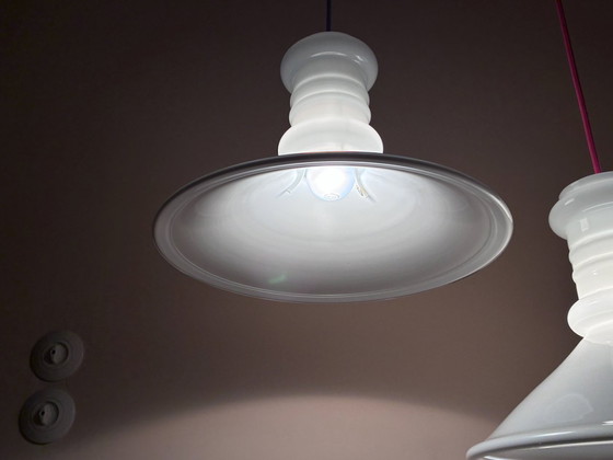 Image 1 of 1x Sidse Werner Apoteker Pendelleuchte Holmegaard Glas für Royal Copenhagen