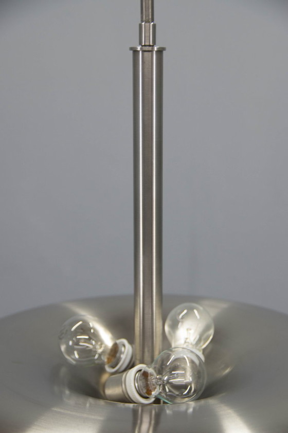Image 1 of Bauhaus Nickel Chandelier by Franta Anyz for IAS, 1920s