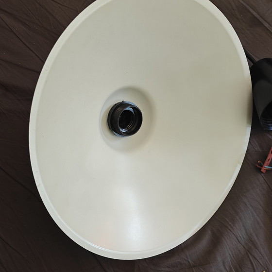 Image 1 of Lampada a sospensione dal design vintage in alluminio laccato bianco – Retro / Industriale