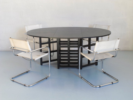 Image 1 of Tavolo in frassino tinto nero di Charles R. Mackintosh, edizione Cassina