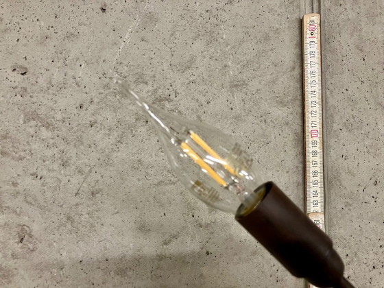 Image 1 of ✅ roestbruine ijzeren staanlamp / vloerlamp - 175cm hoog