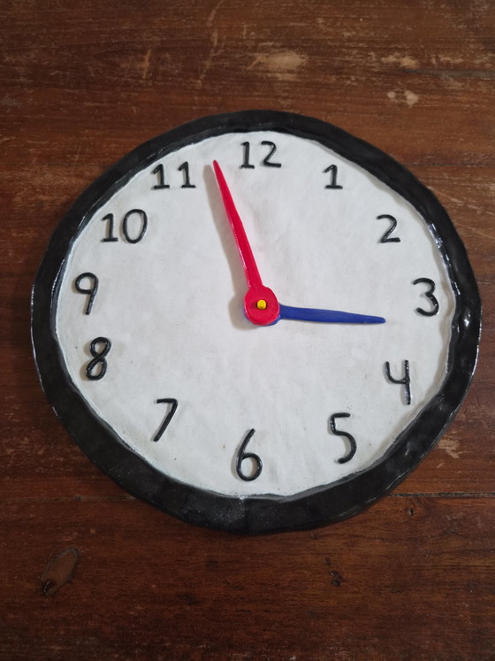 Image 1 of Reloj de diseño único hecho a mano – Objeto ecléctico/escultórico