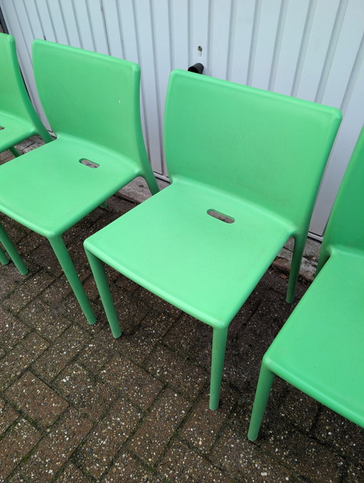 4 Design Stoelen Magis Air Chair Italy Groen Stapelbaar 🇮🇹