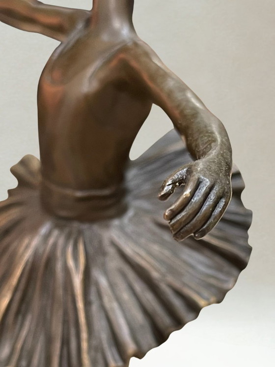 Image 1 of Art Deco bronze sculpture – Ballerina dancer – Signed Milo – Bronze Guaranteed Paris