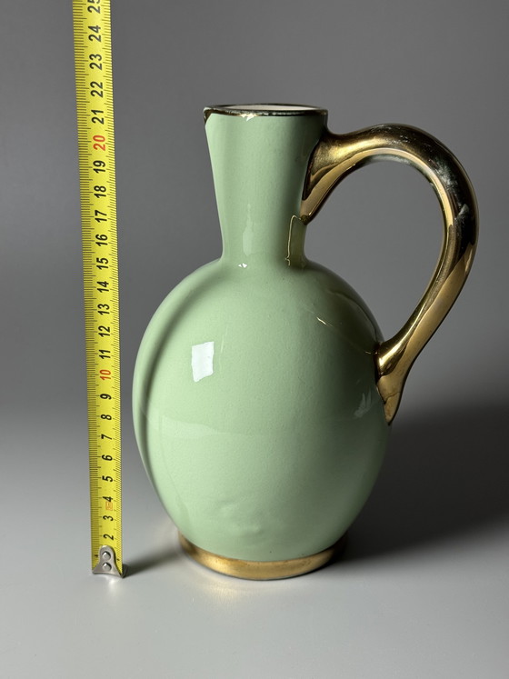 Image 1 of Jarra Boch Frères La Louvière Art Déco de loza, cerámica belga, años 30