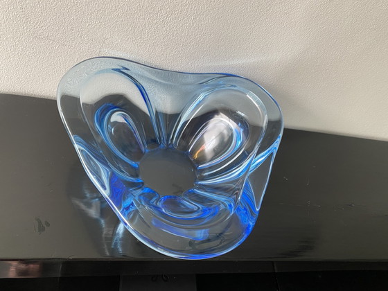 Image 1 of Gran cuenco de centro de mesa de Murano azul claro