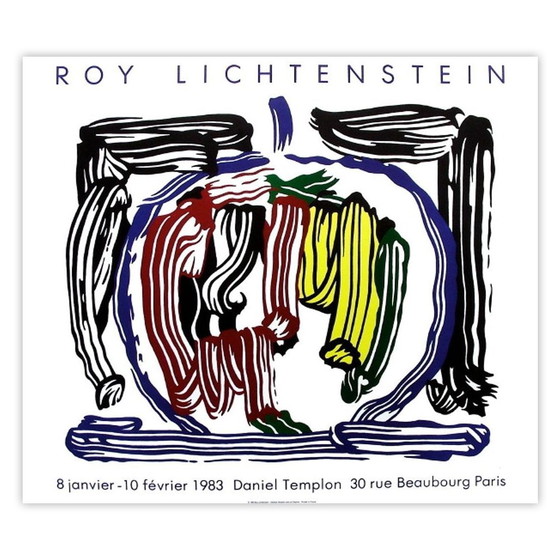 Image 1 of Roy LICHTENSTEIN Expo 83 - Affiche Galerie Daniel Templon 1983
