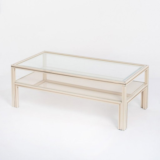 Tavolino da caffè vintage. Design e produzione: Pierre Vandel. Francia, anni '80. – salontafels, Crystal