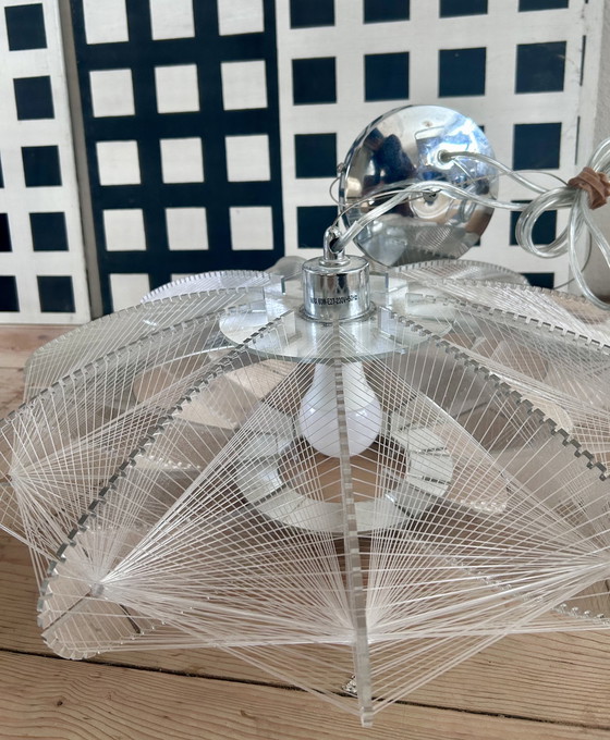 Image 1 of Pendelleuchte im Weltraum-Stil | Nylonfäden