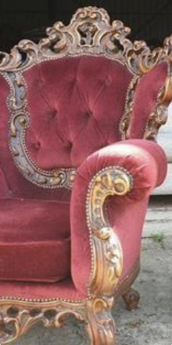 Image 1 of 2 fauteuils baroques Konings