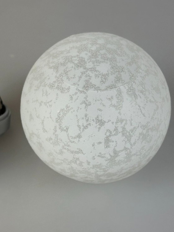 Image 1 of 60s 70s wandlamp bollamp metaal chroom & glas space age design