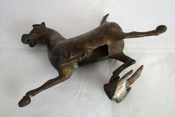 Image 1 of Bronze Ganzu horse statue, China