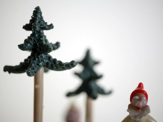 Image 1 of Ensemble de figurines vintage en verre, Jaroslav Brychta, 1930-1940