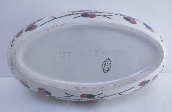 Image 1 of Jardinera Art Déco "Ceylon", loza K&G Lunéville
