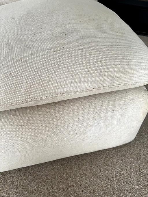 Vintage 1960s sofa - white fabric