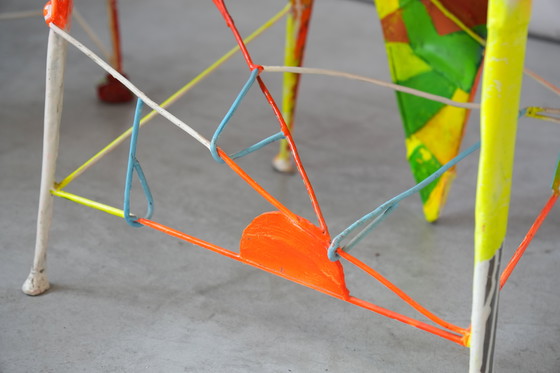 Image 1 of Set di 6 sedie Pop Art firmate da Guido Coletti (1995, firmate nel 2013)