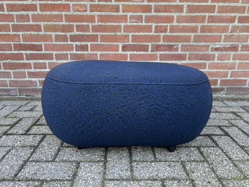 Leolux footstool / hocker on wheels