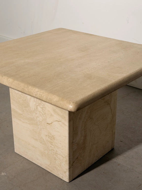 Table d'appoint Vintage en Travertin – Tables d'appoint, Wood (photo 4 of 4)