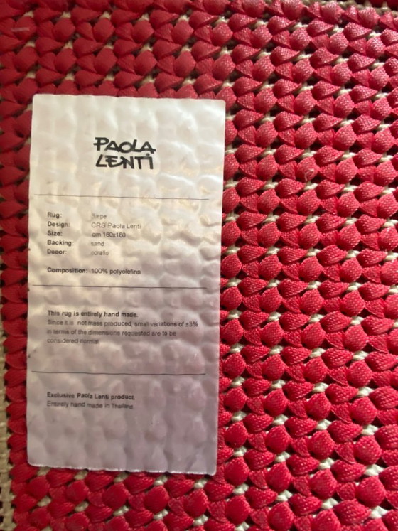Paola Lenti Siepe Rug 160×160 cm – Coral – CRS Design – Rugs & carpets, Polyester, Plastic (photo 2 of 5)