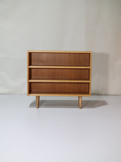 Bookcase Oak Danish 1960s Vintage