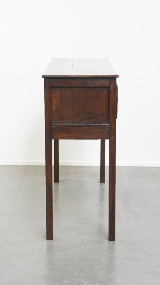 Image 1 of Table d'appoint/meuble de couloir ancien en chêne anglais du 19e siècle