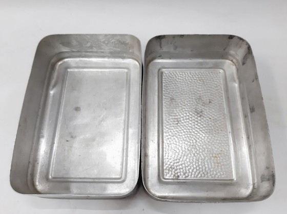 Image 1 of "Brotbüchse" in alluminio d'epoca, scatola per il pane