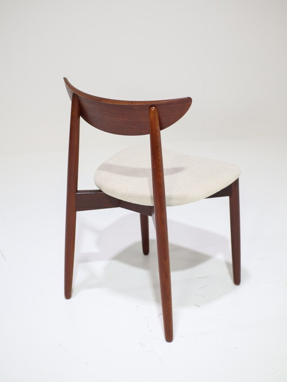 Image 1 of 6 sedie da pranzo Harry Østergaard in legno di teak, danesi, anni '60