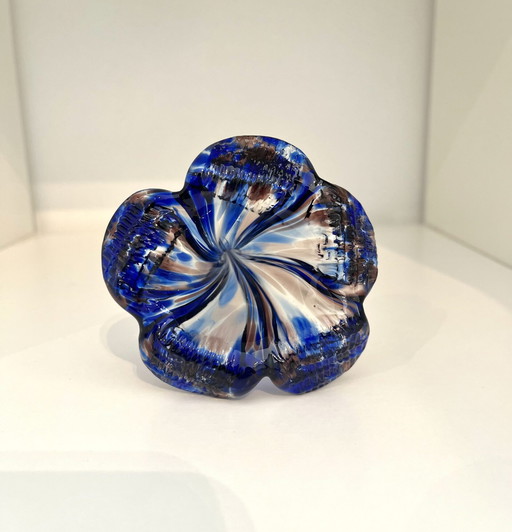 Glass art, Blue Flower