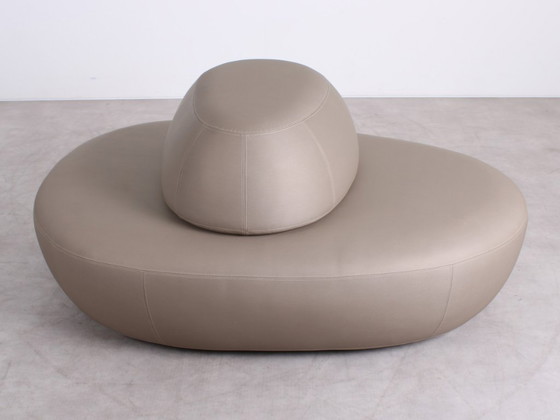 Image 1 of Softline Sisters Large pouf taupe