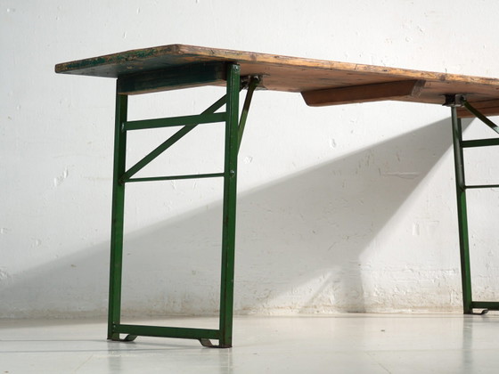 Tavolo da giardino antico in legno di pino – Germania, circa 1960 – Tavoli da giardino, polished steel (photo 18 of 40)