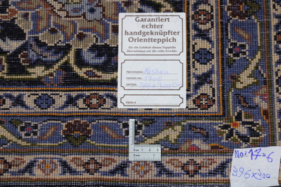 Image 1 of Original Handgeknüpfter Perserteppich Keshan 396 X 300 Cm Sehr Top Zustand Fein