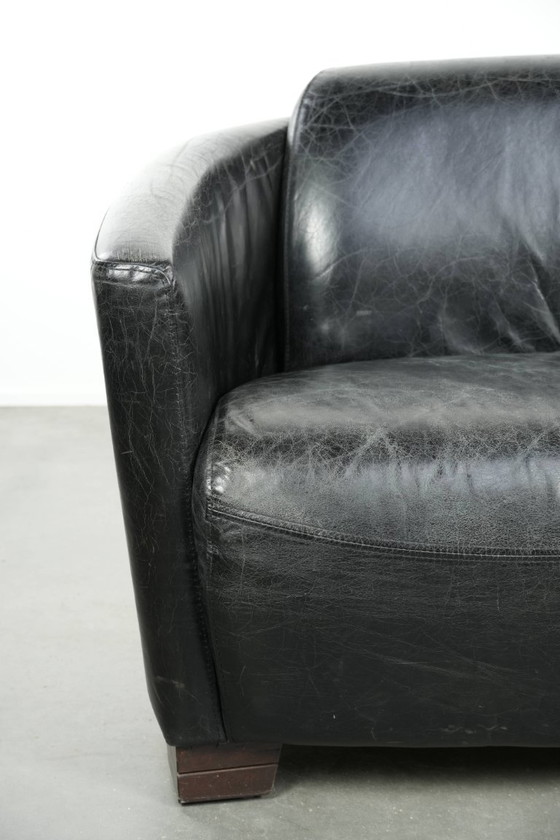 Image 1 of Atemberaubende und einzigartige Zweisitzer-Sitzbank im Aviator-Design aus Rindsleder