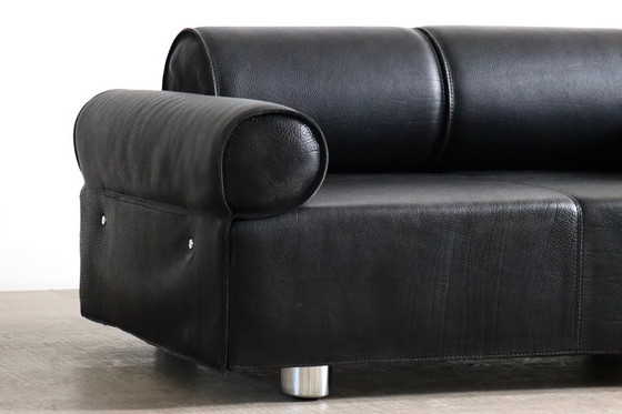 Image 1 of Marzio Cecchi sofa daybed in buffalo leather, Italy 1970s