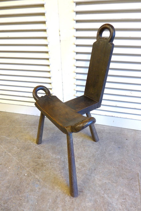 Image 1 of Wunderschönes Set aus 2 brutalistischen Stuhlhockern