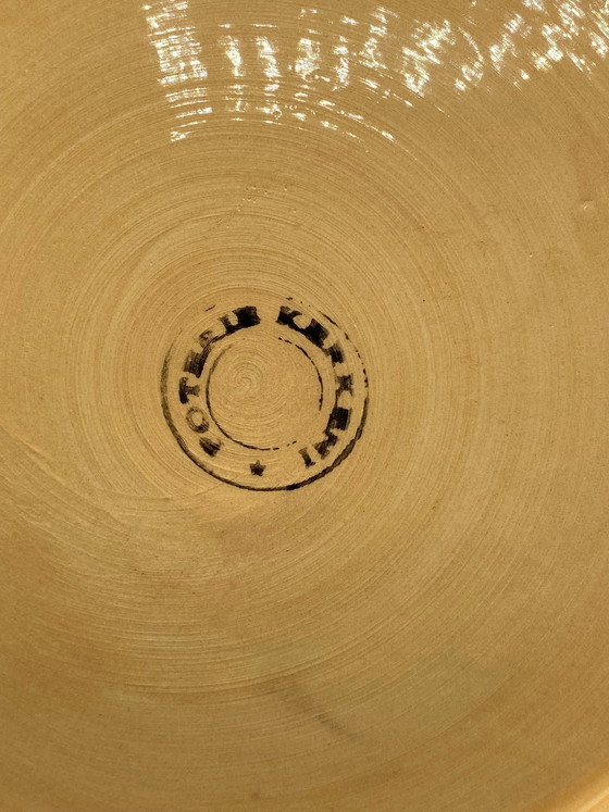 Grande piatto tunisino dipinto a mano, Kerkennah Pottery – Stoviglie, Ceramic (photo 5 of 6)