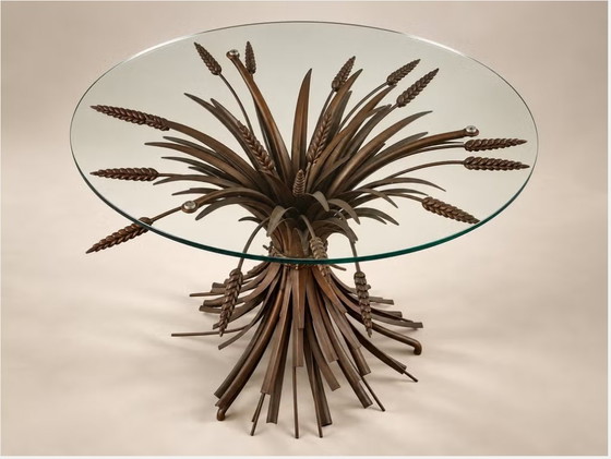 Wheatsheaf Coffee Table Hollywood Regency Ø55cm – Tavolini da caffè, Ottone, Metallo (photo 2 of 5)
