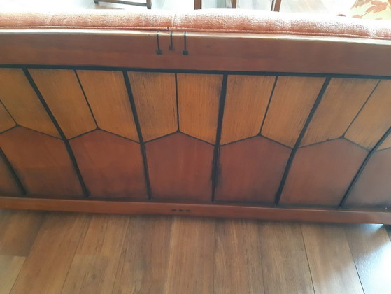 Art Deco sofa – Schuitema, 2 seaters, Wood, Textile (photo 2 of 5)