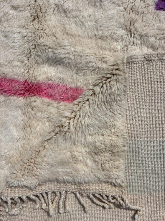 Image 1 of Alfombra marroquí Mrirt de lana hecha a mano, 200x300 cm – Alfombra bereber moderna – Decoración contemporánea