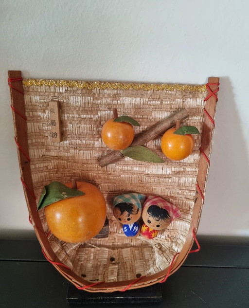 Vintage kokeshi arrangement