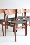 Set of 6 dining chairs, Erik Buch, 1950s/60s