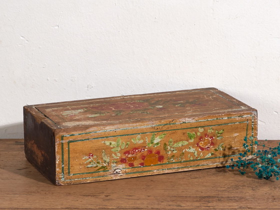 Scatola orientale antica gialla dipinta a mano (c.1900) #25 – Oggetti decorativi (photo 2 of 40)