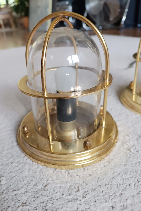 Image 1 of 3 x vintage plafondlampen in maritieme stijl