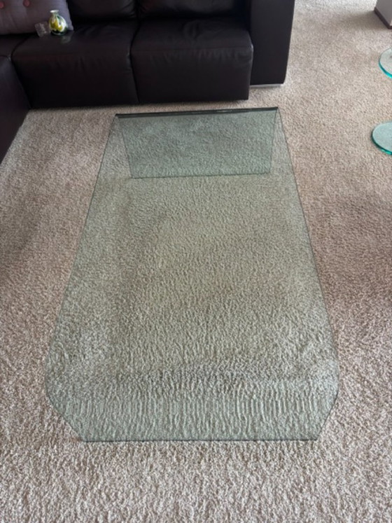 Curved glass Coffee table Italy 80s/90s (photo 2 of 5)