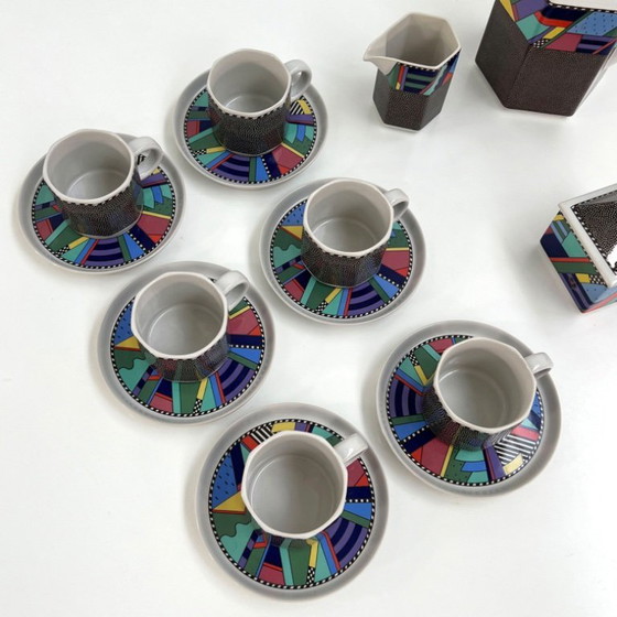 Image 1 of Escenario de servicio de té Metropol de Barbara Brenner para Rosenthal, década de 1990.