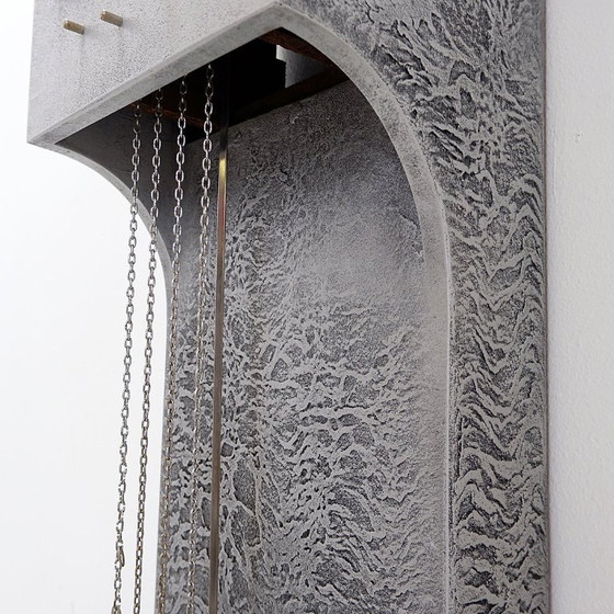 Image 1 of Vintage brutalistische staande klok, jaren 70