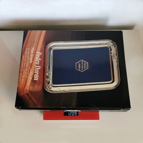 Image 1 of Grande cornice d'argento con scatola originale - Pedro Duran